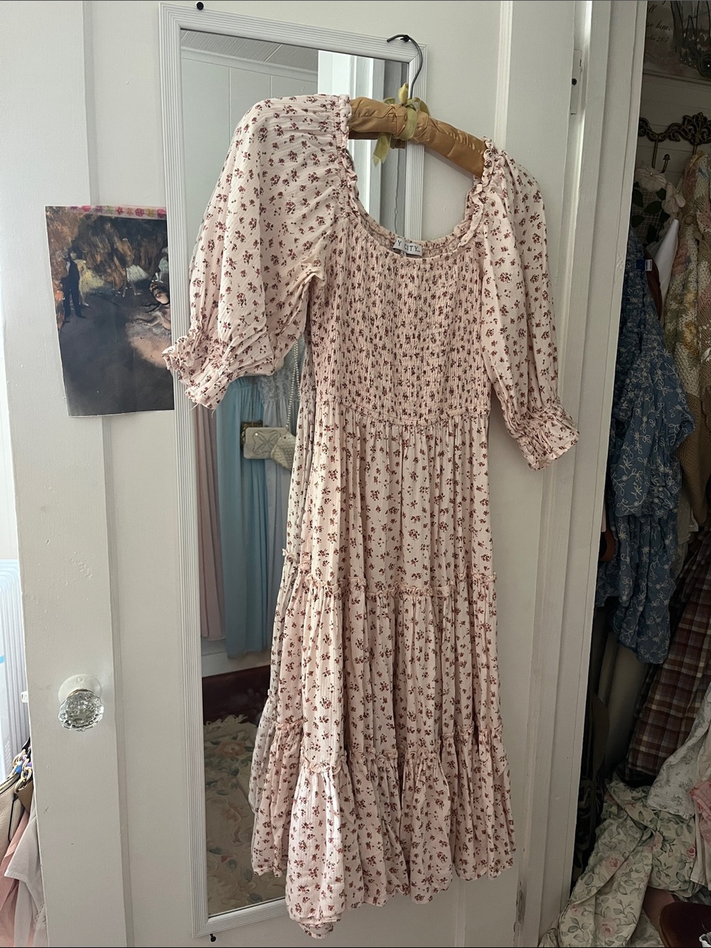 Ivy City Co Madeline Dress in Floral Blush Pink